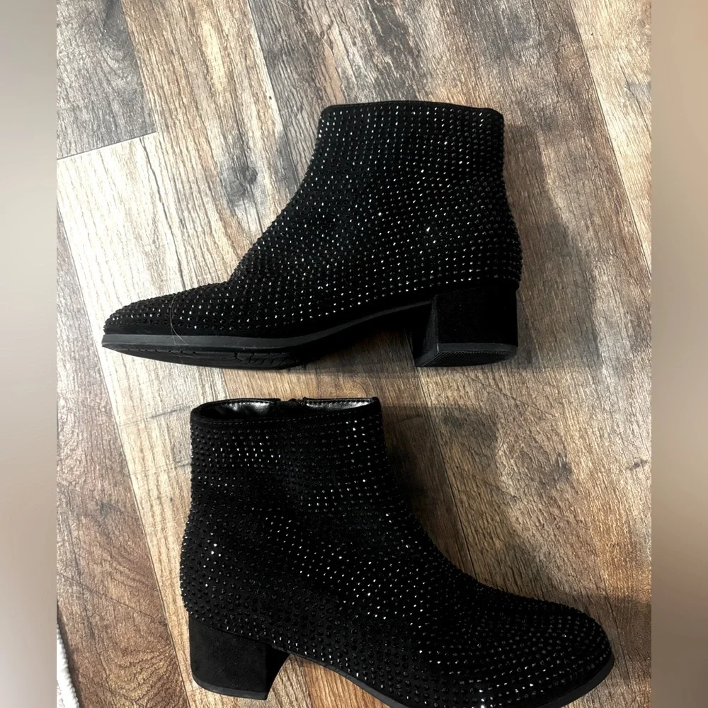 Black Sparkle Booties